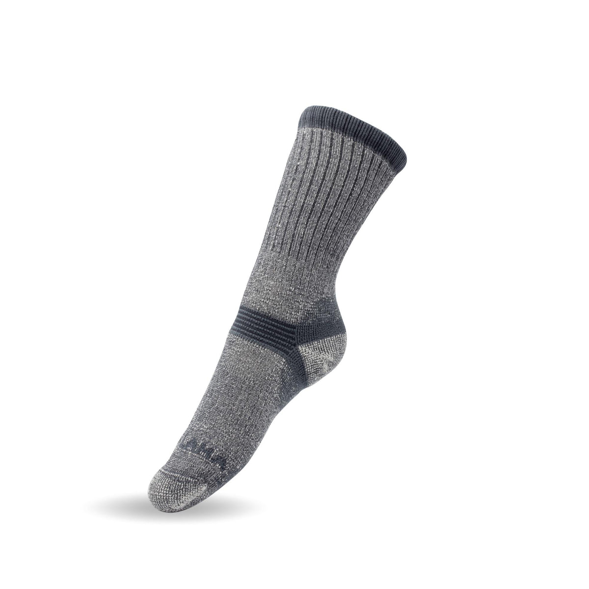 Merino Wool Socks Women - Black and Dark Gray
