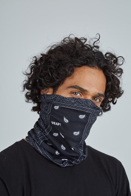 Paisley Black Wrap