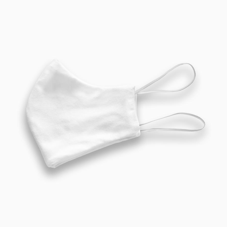 White Reusable Cotton Face Mask WILD WRAP! 